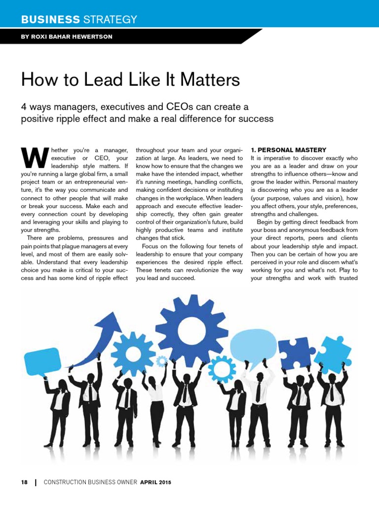Effective Leadership for Business Success | PDF | Action (Philosophy ...