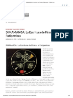 DIMAMANGA - La Escritura de Firmas o Patipembas