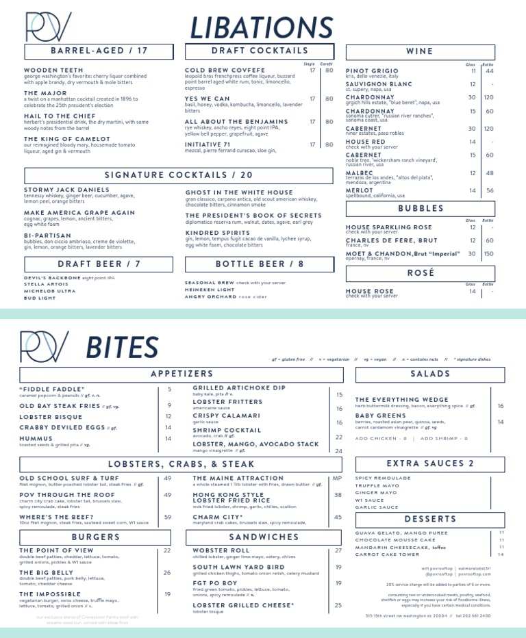 POV Menu 5.31.19 | PDF | Hamburgers | Beef