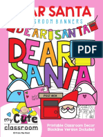 TEACH Dear Santa Banners