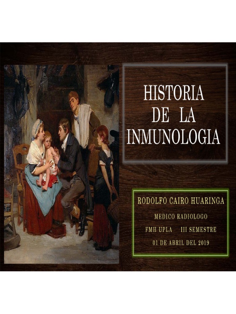 1a. Clase 1a Historia de La Inmunologia PDF PDF Viruela Inmunología