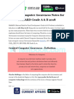 General Computer Awareness Notes For NABARD Grade A & B 2018
