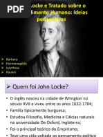 John Locke e Tratado Sobre o Entendimento Humano