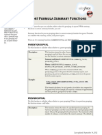 Report formula functions