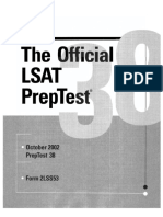 LSAC - LSAT PrepTest 38 (, LSAC) PDF