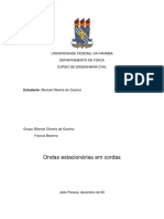 4º Relatório de Física Experimental I - Ondas Estacionárias em cordas.docx
