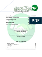ANALISIS Y PRONÓSTICO DE LA DEMANDA DE LOS PRODUCTOS EMBLEMATICOS DE COSECHAS S.A - Informe Preliminar