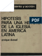 Dussel, Enrique - Hipótesis Para Una Historia de La Iglesia en América Latina