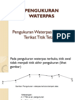 PENGUKURAN WATERPAS Terbuka Terikat Titik Tetap PDF