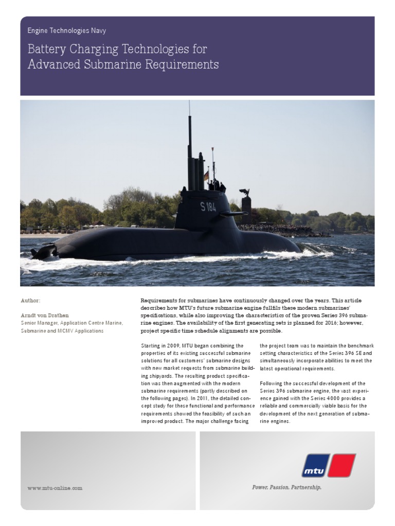 Battery Charging Technologies For Advanced Submarine Requirements PDF