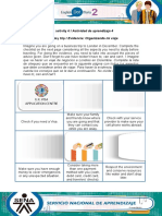 Learning Activity 4 / Actividad de Aprendizaje 4 Evidence: Planning My Trip / Evidencia: Organizando Mi Viaje