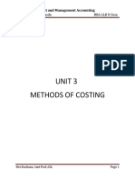 UNIT 3 Costing Methods