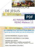 Parábolas de Jesus - Aula 02 - Classificação Das Parábolas