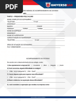 Ficha de Acompanhamento de Estágio