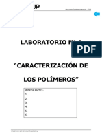 Caracterización de polímeros mediante pruebas físicas y químicas