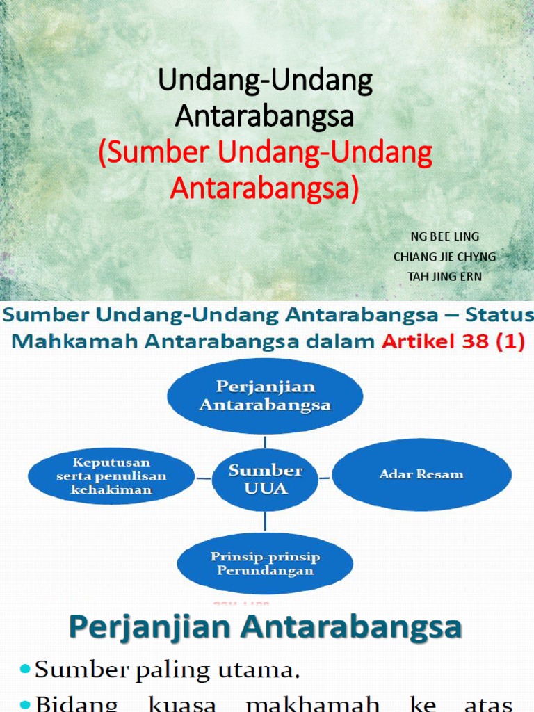  Undang Undang  Antarabangsa