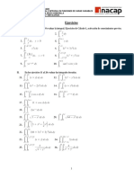 Listado de Ejercicios - Integrales Iteradas