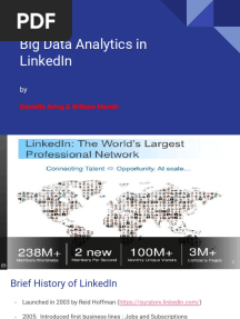 Big Data Analytics in Linkedin: Danielle Aring & William Merritt