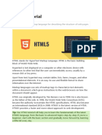Html5 Notes