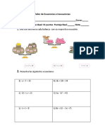 Taller de ecuaciones 5°