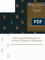 Graduate School Morong Rizal: Philosophical Foundation of Education