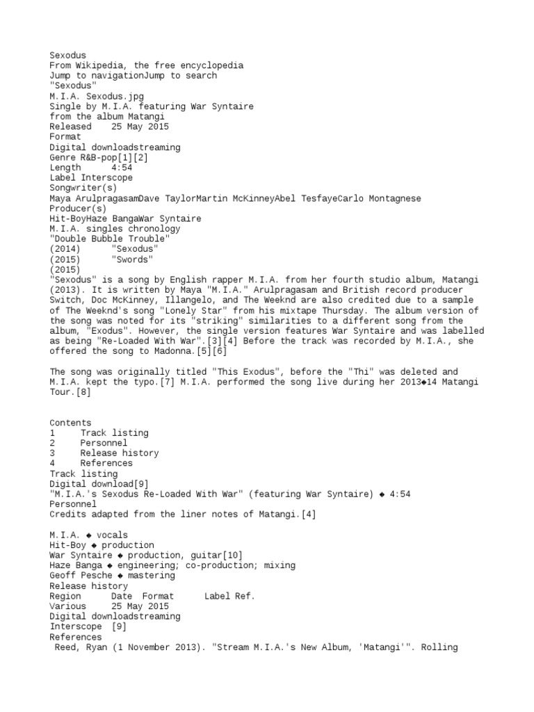 Sexodus Txt Music Industry Recorded Music scribd