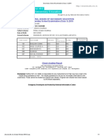 Central Board of Secondary Education Secondary School Examination (Class X) 2019