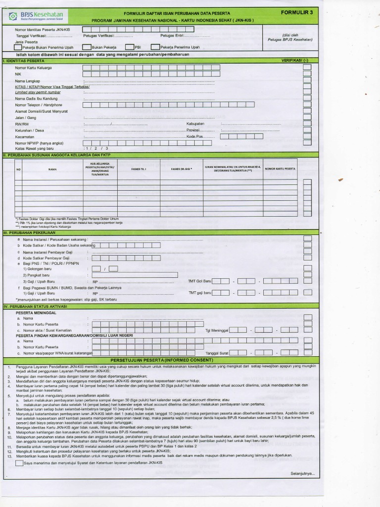 Cara Dan Syarat Perubahan Data Bpjs Kesehatan Karena Menikah