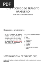 Ctb – Código de Trânsito Brasileiro