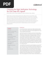 Clock Domain Crossing Verification WP