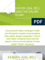 Hukum Jual Beli Jabatan Dalam Islam
