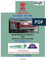 Draft Maintenance Manual For Non AC LHB Coaches