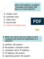 A. Modem Card B. Controller Card C. Video Card D. Sound Card