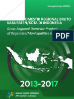 Produk Domestik Regional Bruto Kabupaten - Kota Di Indonesia 2013-2017