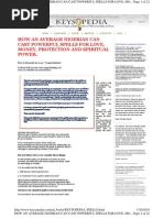Download How an Average Nigerian Can Cast Powerful Spells for Love Money Protection and Spiritual Power by Keysopedia Wired SN41301510 doc pdf