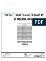 Proposed Cosmetics and Derma Plant at Kandana, Horana: Construction Drawings