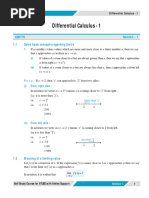 Differential Calculus