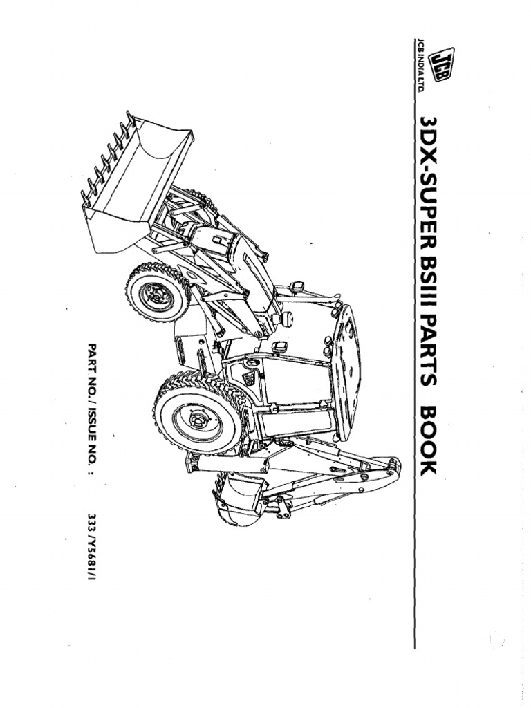 JCB 3DX Super BSIII Backhoe Loader 2 Transmission (Mechanics) Four