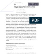 Percepción Del Feminismo Entre Hombres y Mujeres de La Facultad de Ciencias