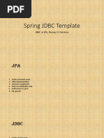 Spring JDBC Template