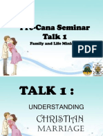 Pre-Cana Seminar Talk 1: Family and Life Ministry