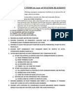 Emergency Actions in Case of Station Blackout: A) Generator DC Seal Oil Pump Started
