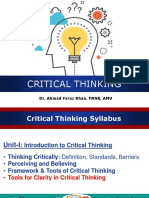 Critical Thinking Tools and Techniques