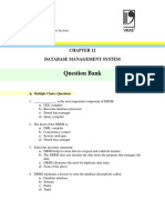 Question Bank: Database Management System