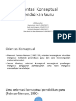 Orientasi Konseptual Pendidikan Guru