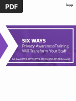 Six Ways: Privacy Awarenesstraining Will Transform Your Staff