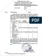 Undangan Diklat Untuk Guru Fisika Dan Geografi Jenjang SMA, Guru SD, Kepala Sekolah Dan Pengawas Sekolah Semua Jenjang