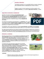 Agricultura Extensiva y Agricultura Intensiva