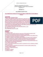 List of High Priority Chemicals of Concern For Children's Health When Used in Children's Products 333-016-2000 Purpose, Scope, and Effective Date