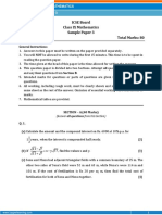 ICSE Board Class IX Mathematics Sample Paper 3 Time: 2 Hrs Total Marks: 80